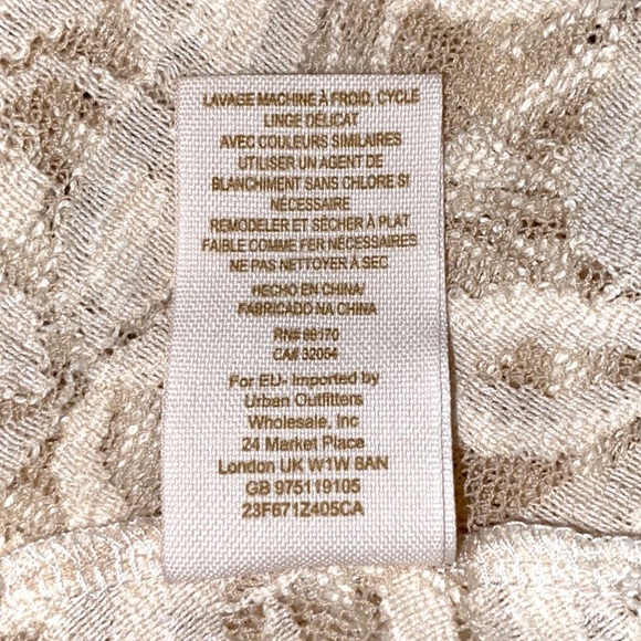 FREE PEOPLE Miles of Lace Ivory Dress Size Small - Picture 10 of 12